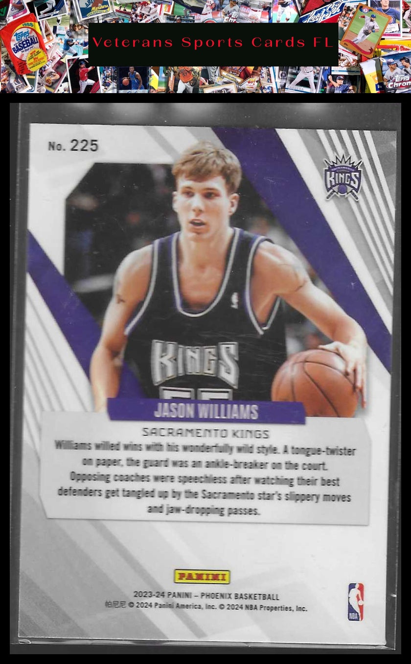 2023-24 Panini Phoenix #225 Jason Williams Phoenix Teal Lazer
