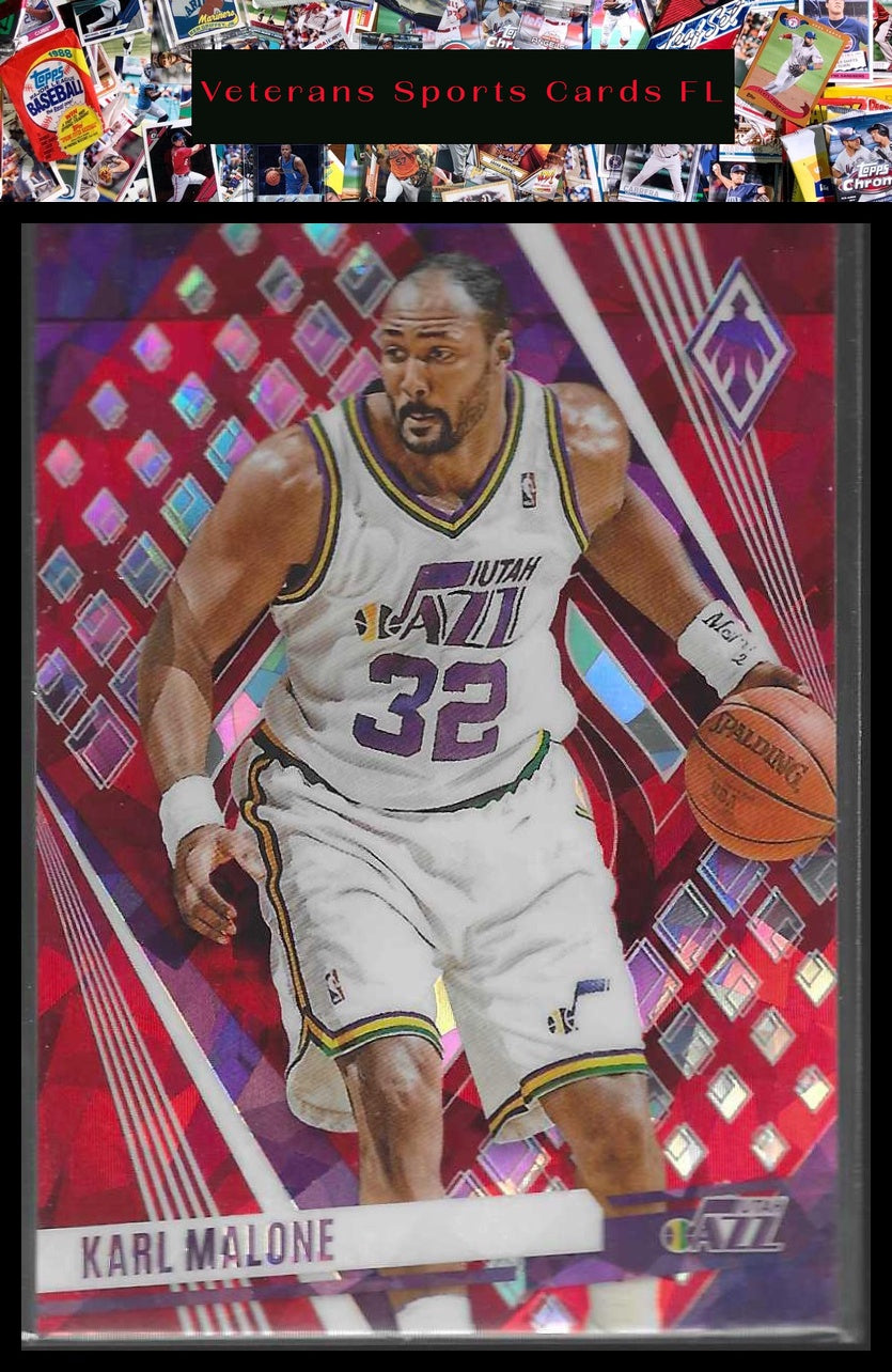 2023-24 Panini Phoenix #3 Karl Malone Phoenix Red Ice