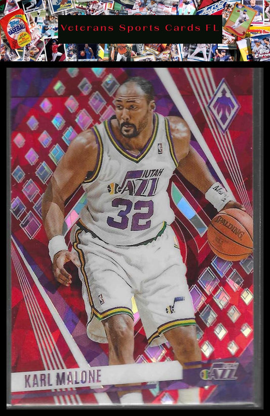 2023-24 Panini Phoenix #3 Karl Malone Phoenix Red Ice