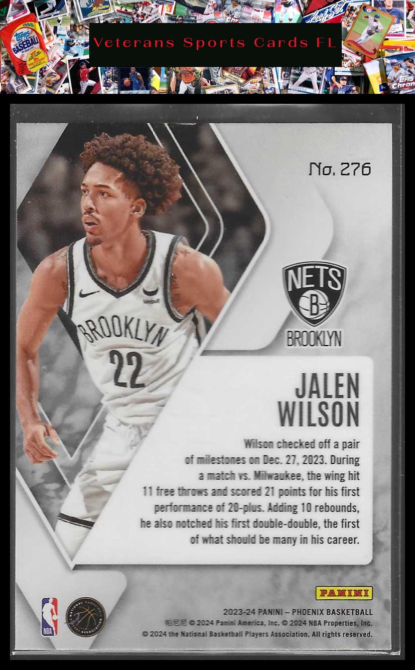 2023-24 Panini Phoenix #276 Jalen Wilson Phoenix Blue Ice
