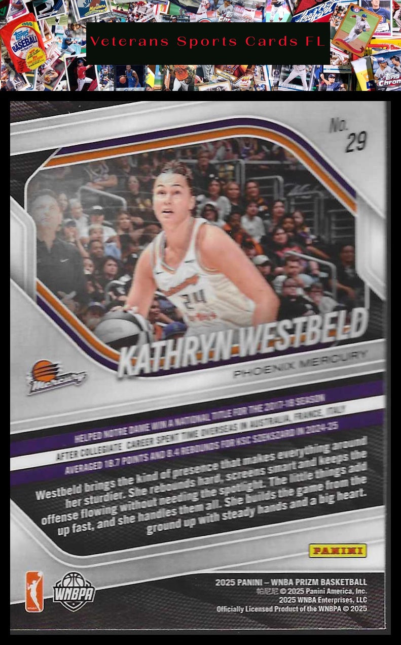 2025 Panini Prizm WNBA #29 Kathryn Westbeld