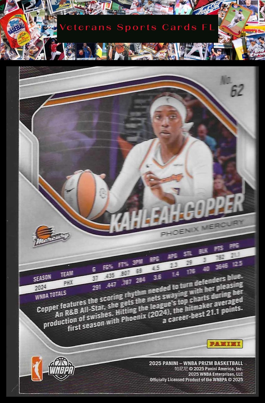 2025 Panini Prizm WNBA #62 Kahleah Copper