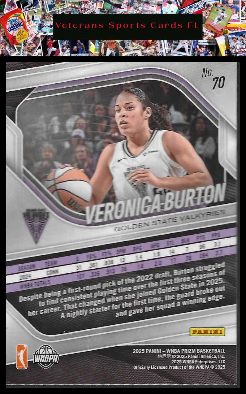 2025 Panini Prizm WNBA #70 Veronica Burton