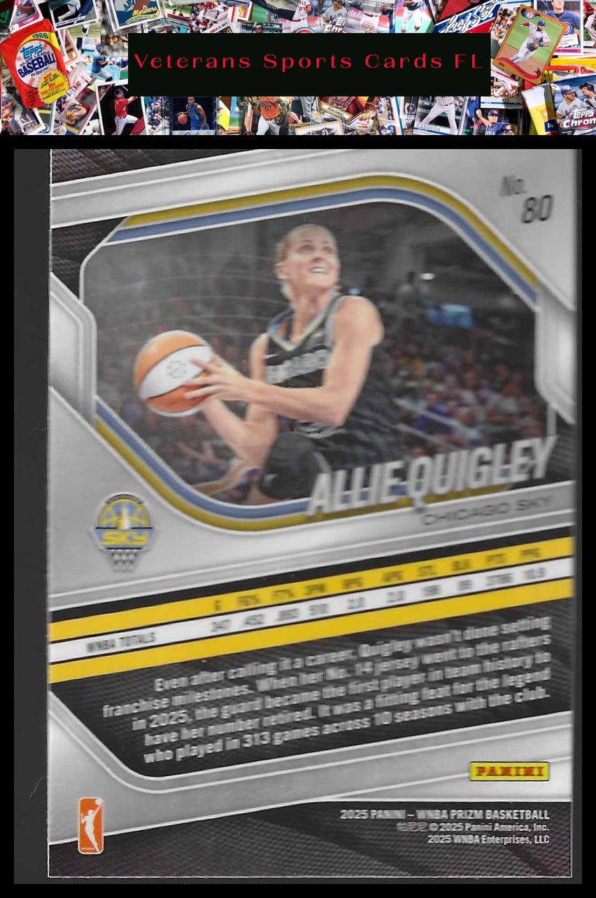 2025 Panini Prizm WNBA #80 Allie Quigley