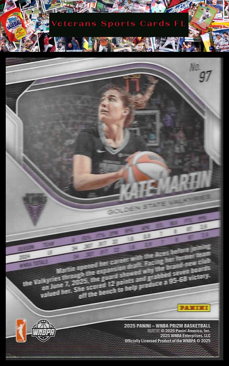 2025 Panini Prizm WNBA #97 Kate Martin