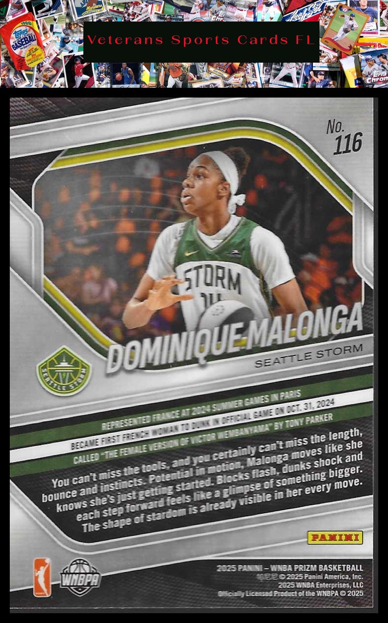 2025 Panini Prizm WNBA #116 Dominique Malonga