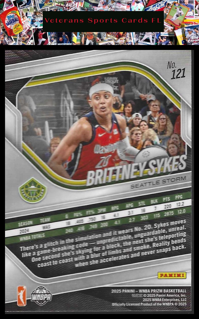 2025 Panini Prizm WNBA #121 Brittney Sykes