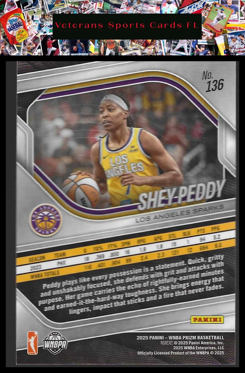 2025 Panini Prizm WNBA #136 Shey Peddy