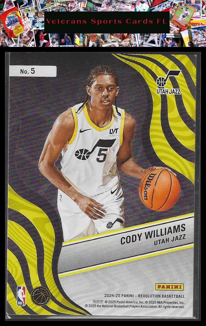 2024-25 Panini Revolution #5 Cody Williams New Wave