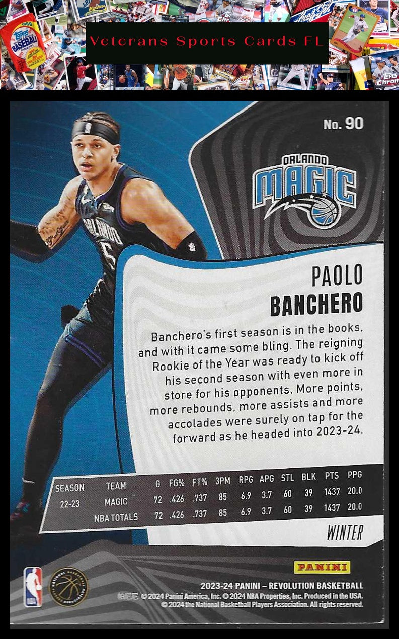 2023-24 Panini Revolution #90 Paolo Banchero Winter