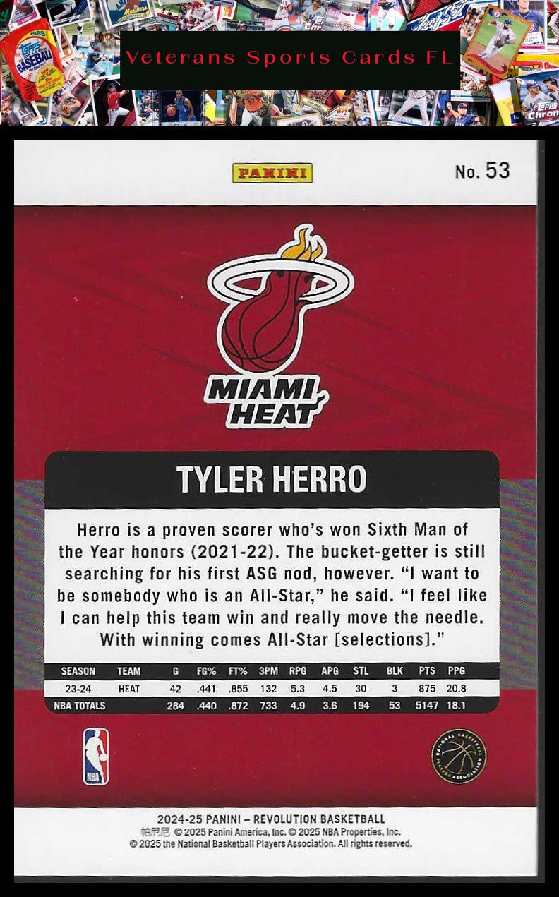2024-25 Panini Revolution #53 Tyler Herro
