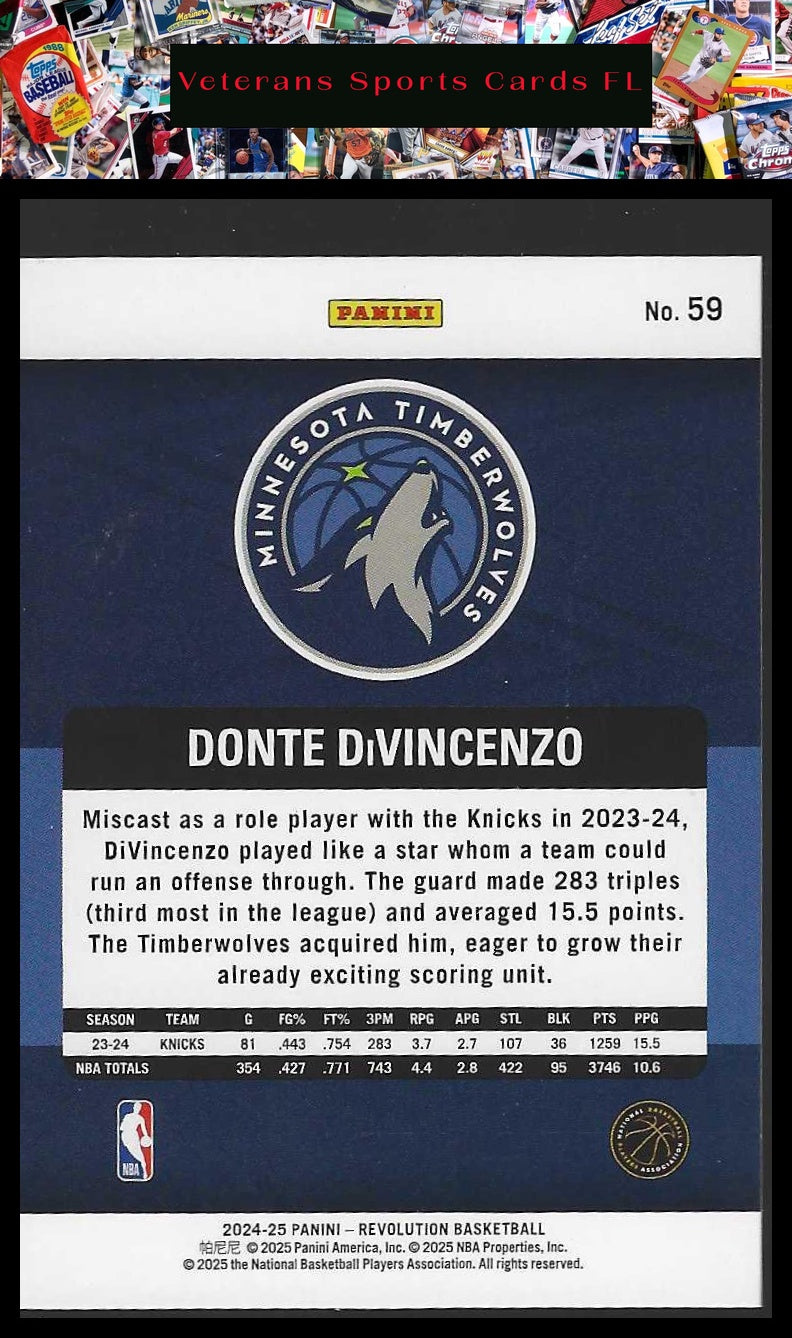 2024-25 Panini Revolution #59 Donte DiVincenzo