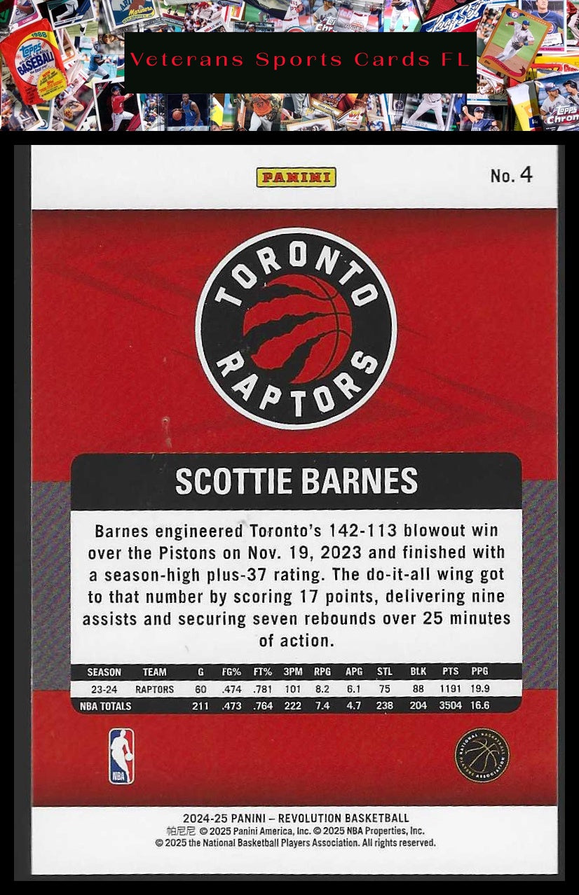 2024-25 Panini Revolution #4 Scottie Barnes