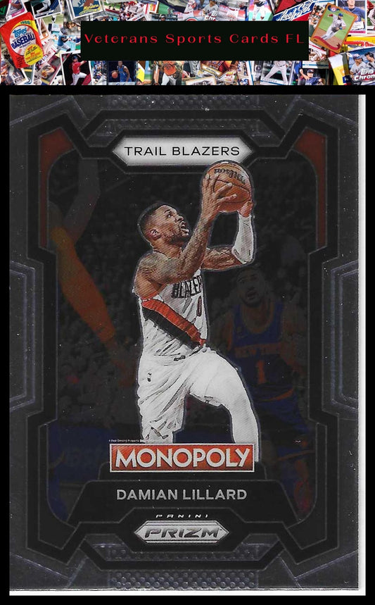 2023-24 Panini Prizm Monopoly #73 Damian Lillard