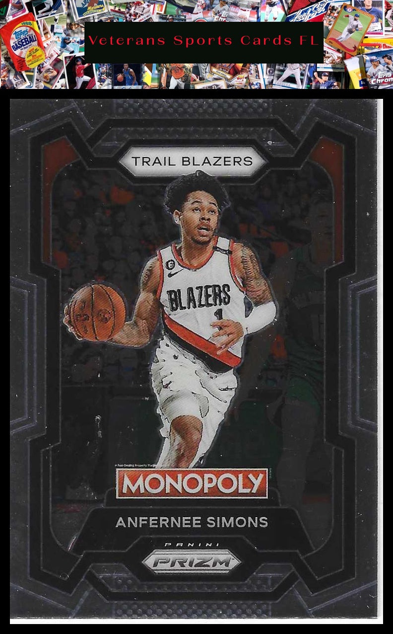 2023-24 Panini Prizm Monopoly #74 Anfernee Simons