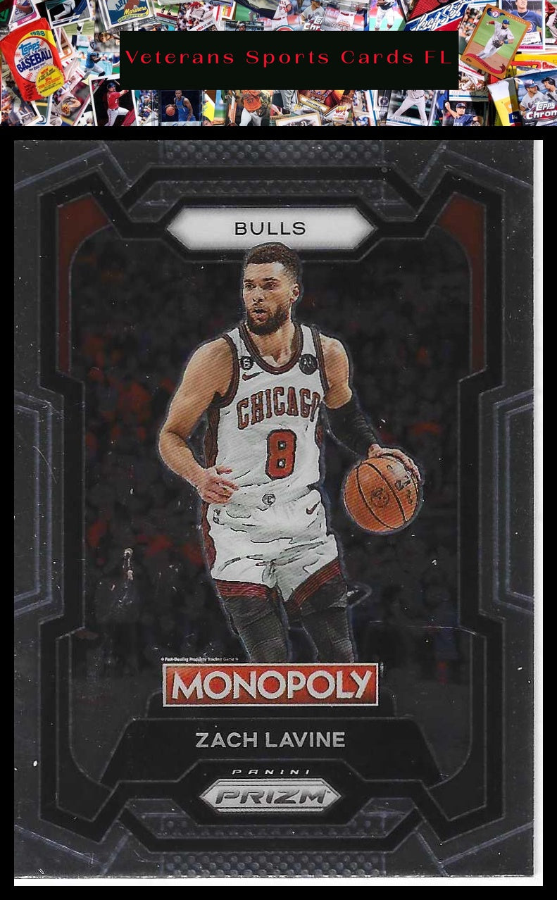 2023-24 Panini Prizm Monopoly #17 Zach Lavine
