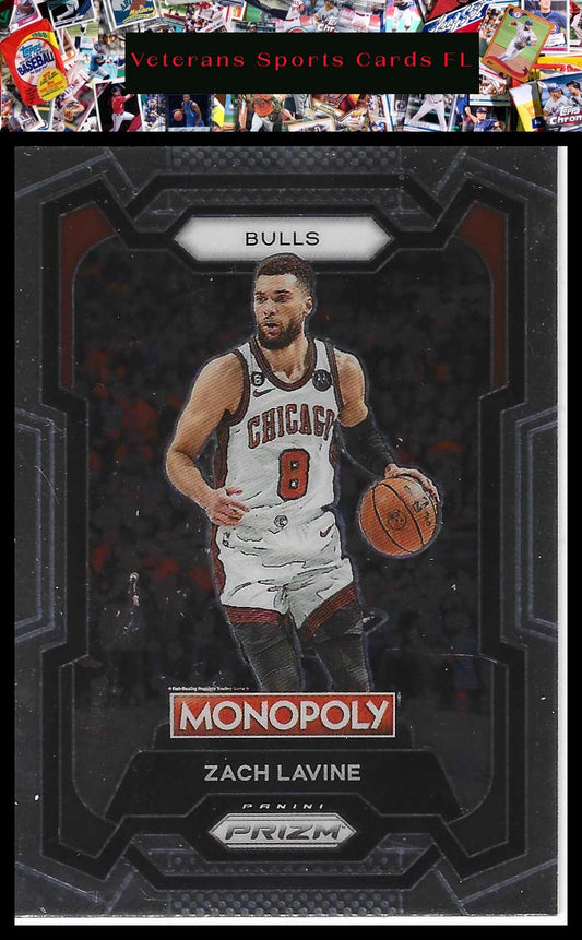 2023-24 Panini Prizm Monopoly #17 Zach Lavine