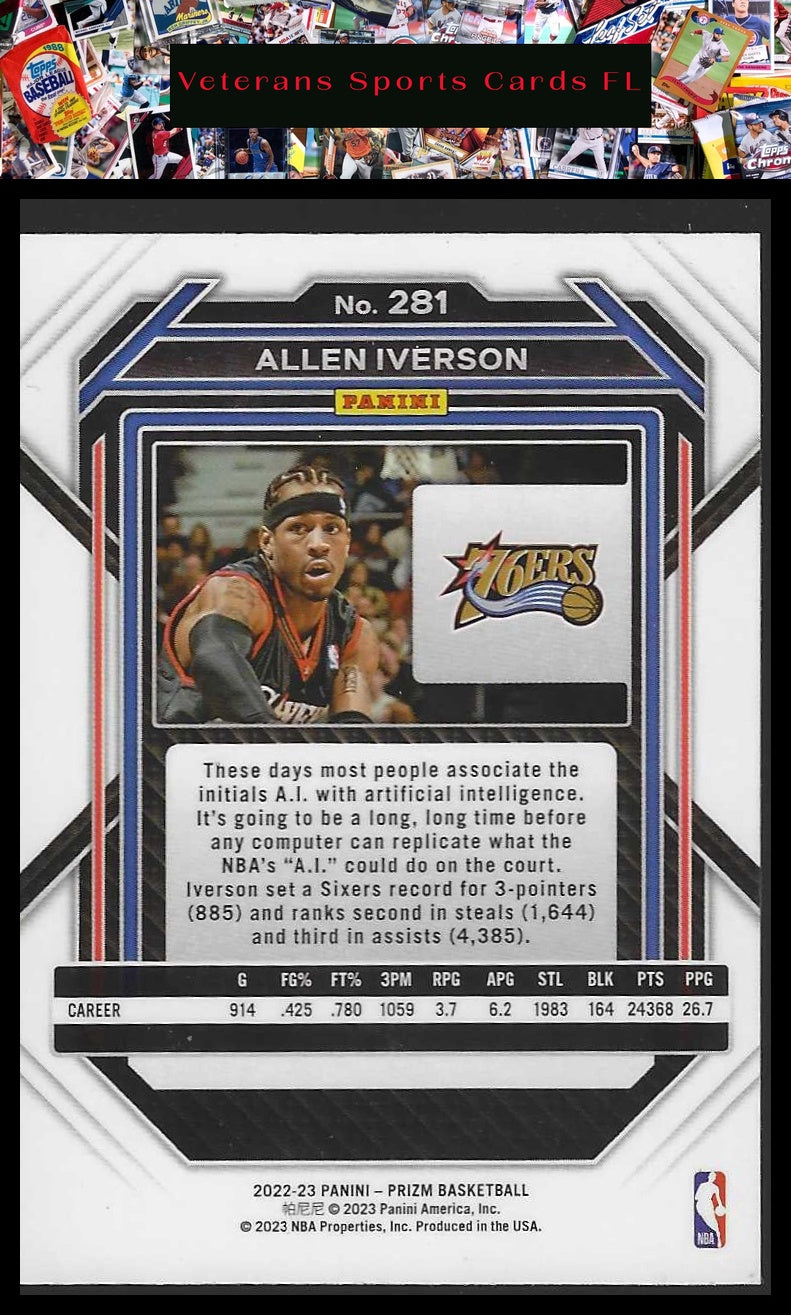 2022-23 Panini Prizm #281 Allen Iverson