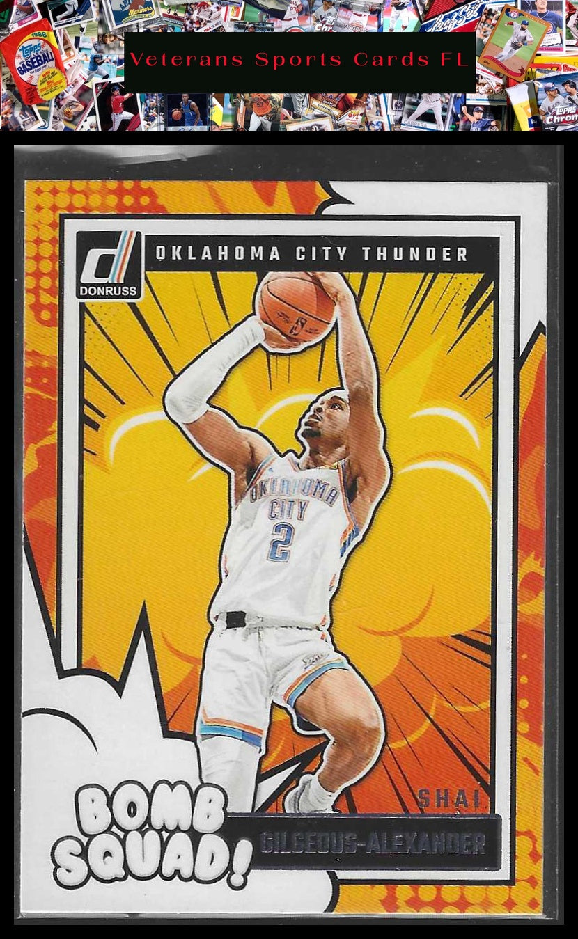 2024-25 Donruss #12 Shai Gilgeous-Alexander Bomb Squad