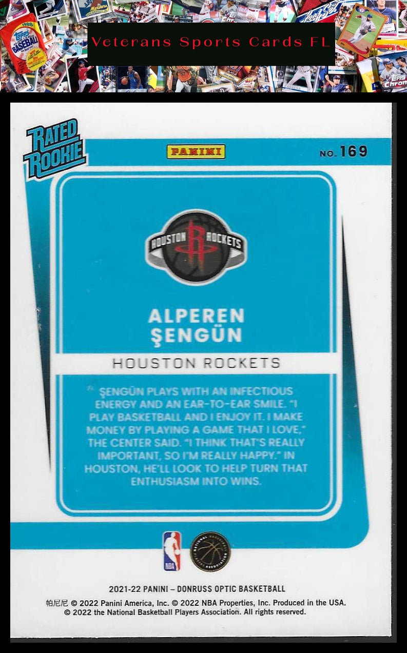 2021-22 Donruss Optic #169 Alperen Sengun