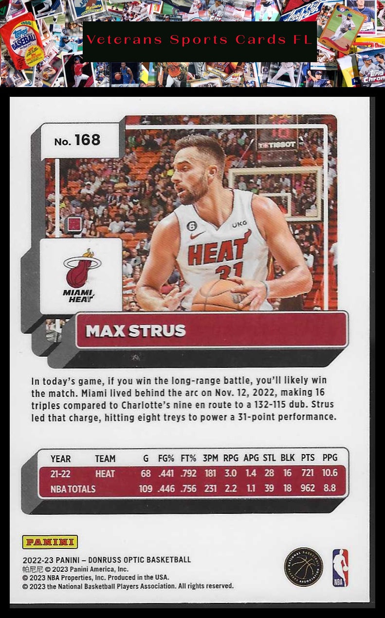 2022-23 Donruss Optic #168 Max Strus
