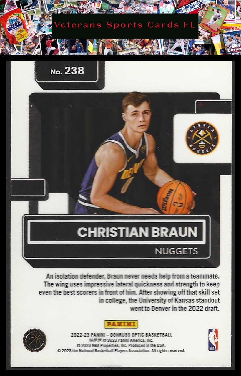 2022-23 Donruss Optic #238 Christian Braun