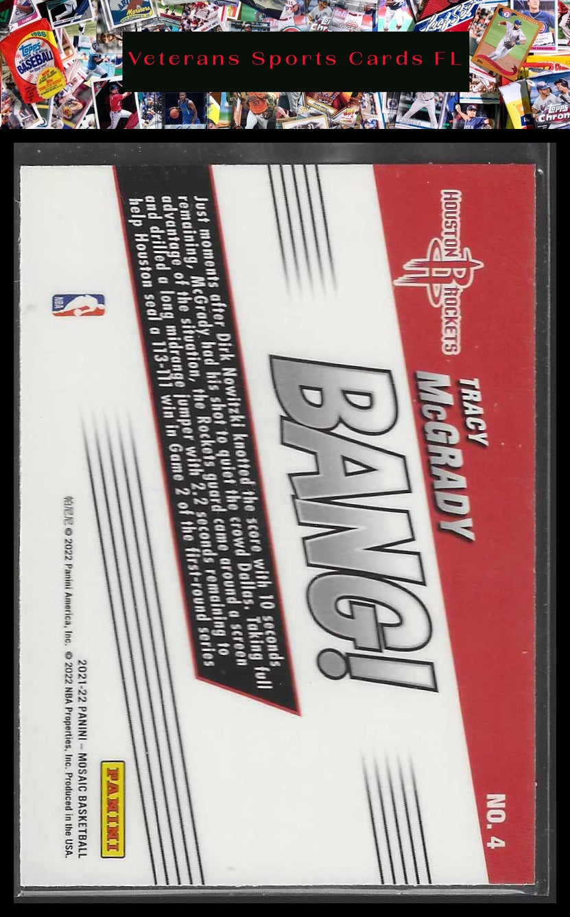 2021-22 Panini Mosaic #4 Tracy McGrady Bang!