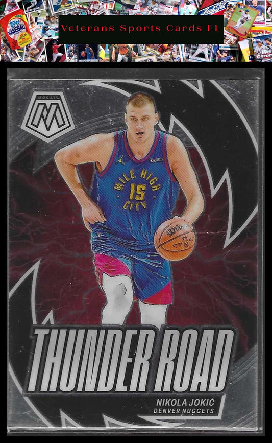 2023-24 Panini Mosaic #7 Nikola Jokic Thunder Road