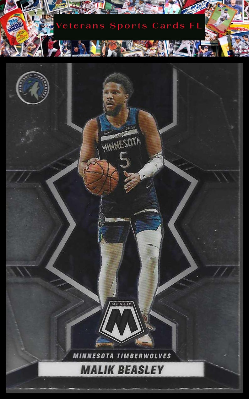 2021-22 Panini Mosaic #143 Malik Beasley