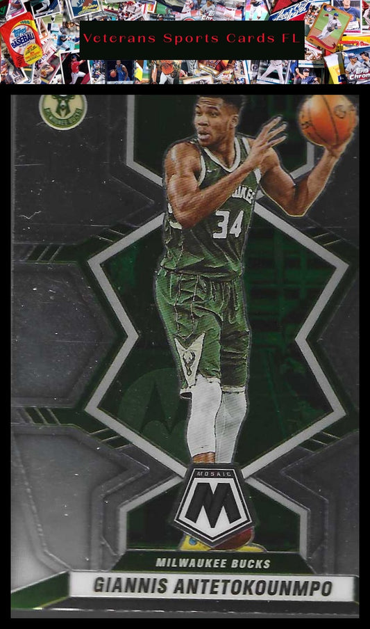 2021-22 Panini Mosaic #98 Giannis Antetokounmpo