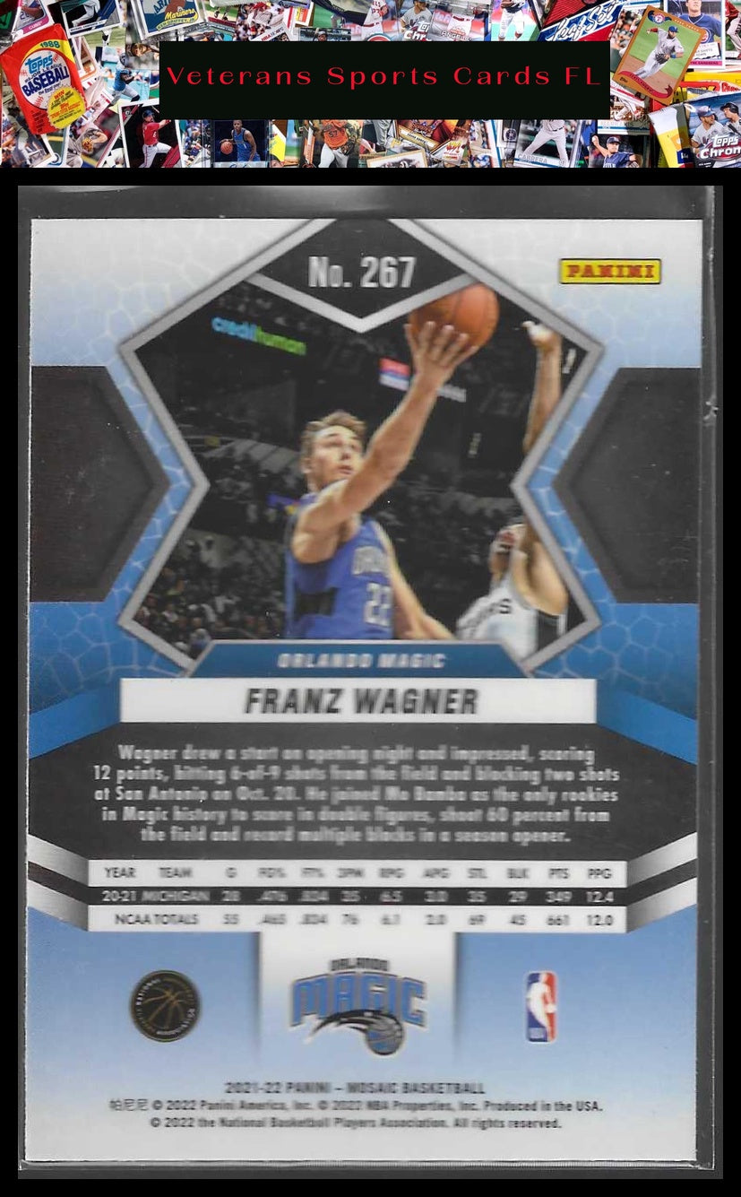2021-22 Panini Mosaic #267 Franz Wagner