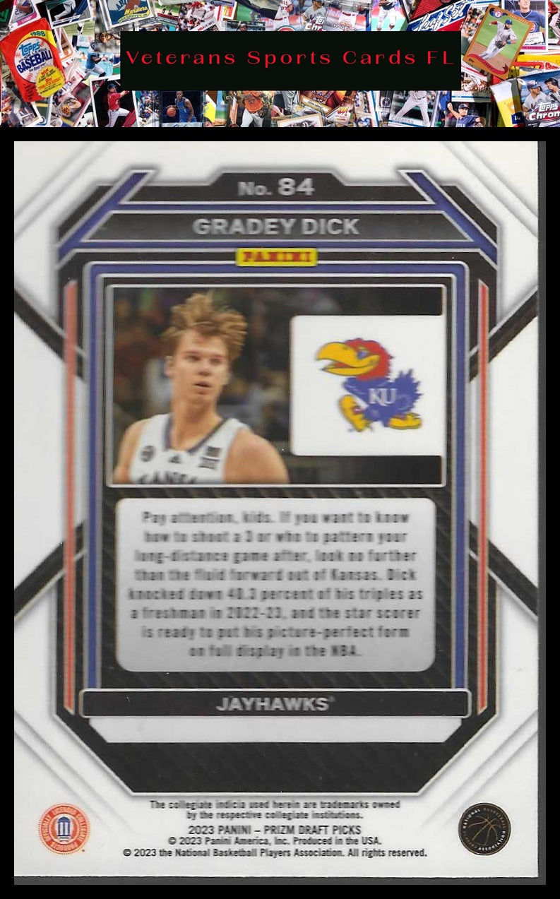 2023 Panini Prizm Draft Picks #84 Gradey Dick