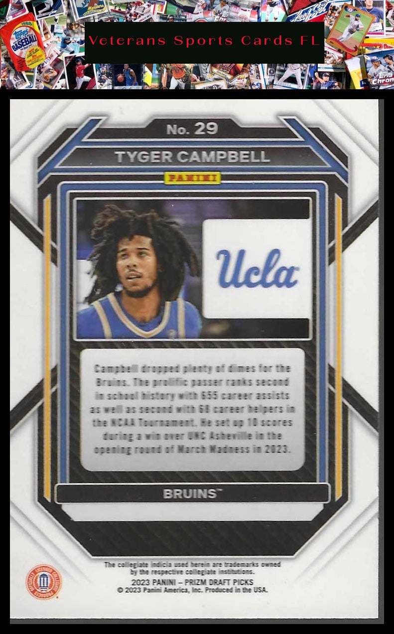 2023 Panini Prizm Draft Picks #29 Tyger Campbell