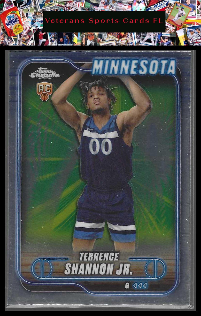 2024-25 Topps Chrome #105 Terrence Shannon Jr. Blue Basketball Refractor