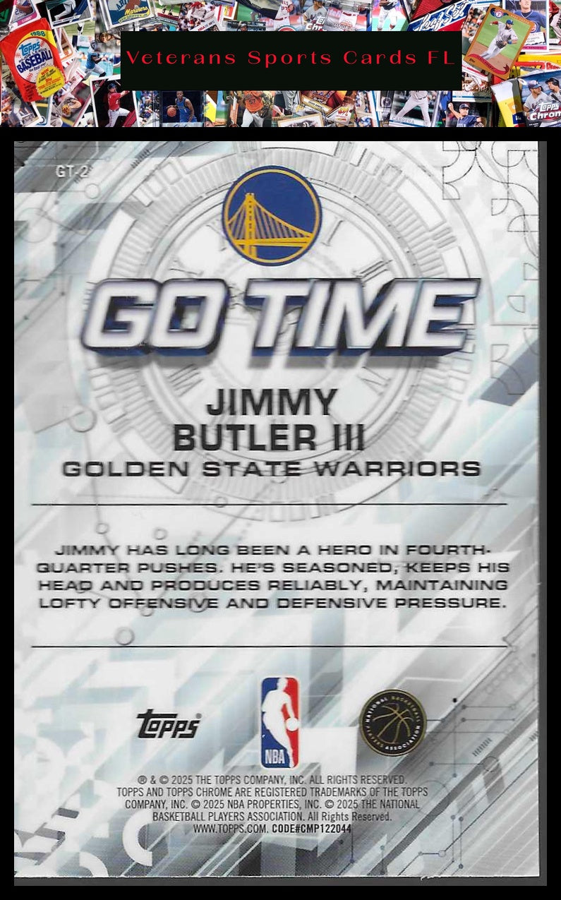 2025-26 Topps Chrome #GT-2 Jimmy Butler III Go Time