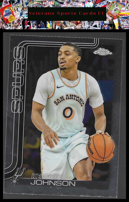 2025-26 Topps Chrome #220 Keldon Johnson