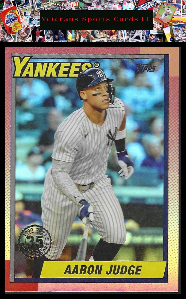 2025 Topps Update #U90-30 Aaron Judge 1990 Topps Baseball 35th Anniversary