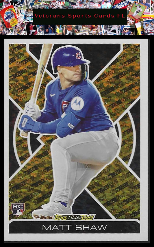 2025 Topps Update #BG-7 Matt Shaw Topps Black Gold
