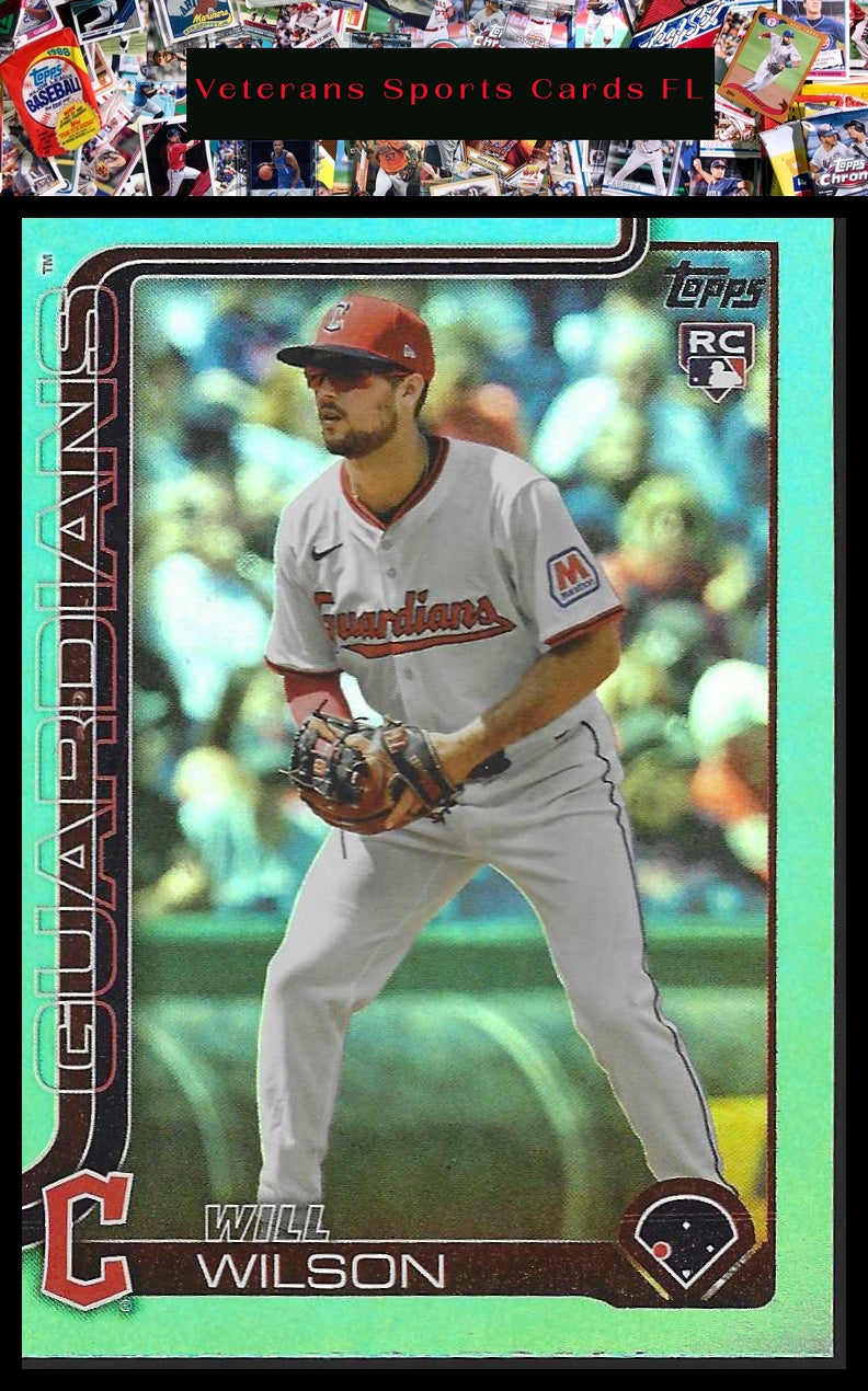 2025 Topps Update #US255 Will Wilson Aqua Holo Foil