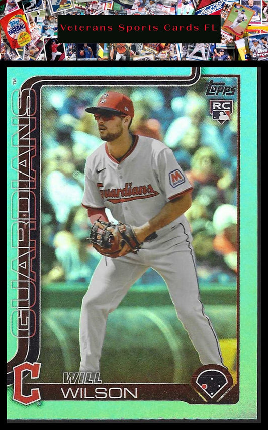 2025 Topps Update #US255 Will Wilson Aqua Holo Foil