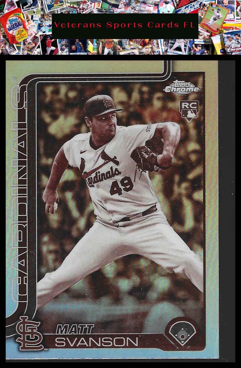 2025 Topps Chrome Update #USC5 Matt Svanson Sepia Refractors