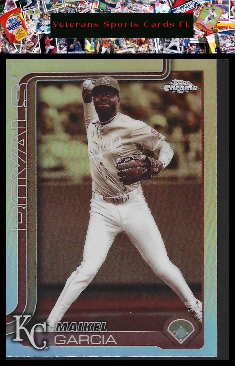 2025 Topps Chrome Update #USC70 Maikel Garcia Sepia Refractors