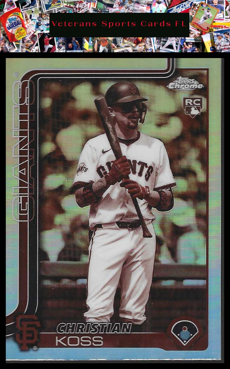 2025 Topps Chrome Update #USC26 Christian Koss Sepia Refractors