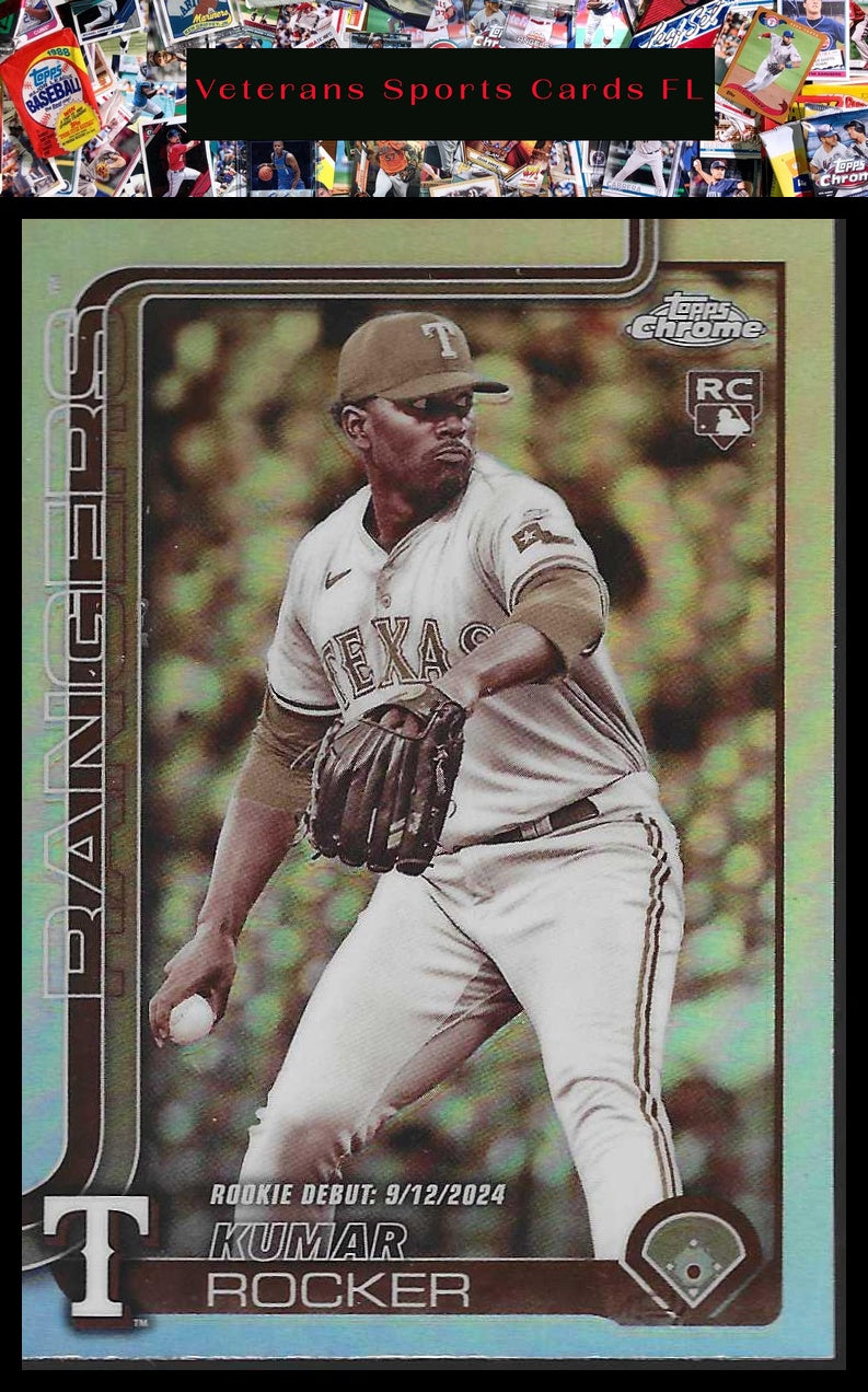 2025 Topps Chrome Update #USC160 Kumar Rocker Sepia Refractor
