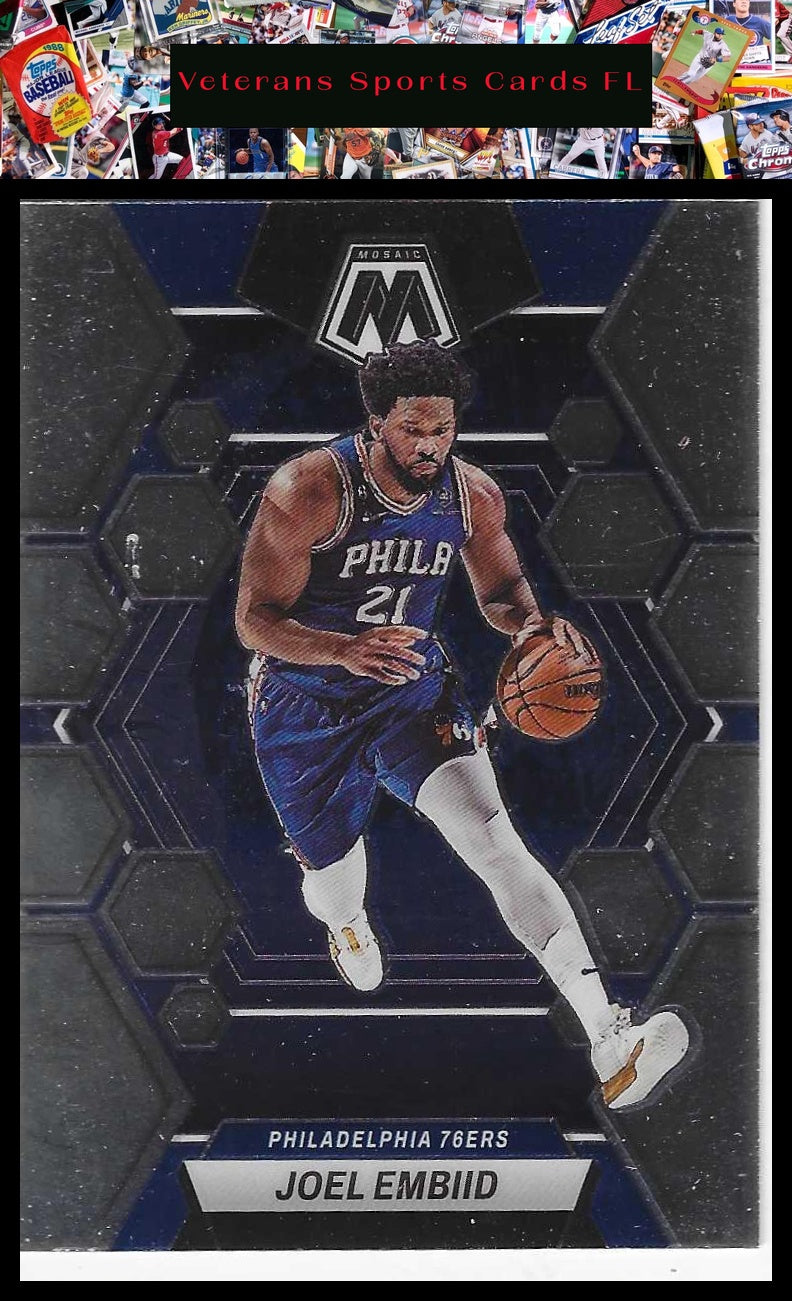 2022-23 Panini Mosaic #141 Joel Embiid