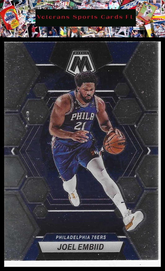 2022-23 Panini Mosaic #141 Joel Embiid