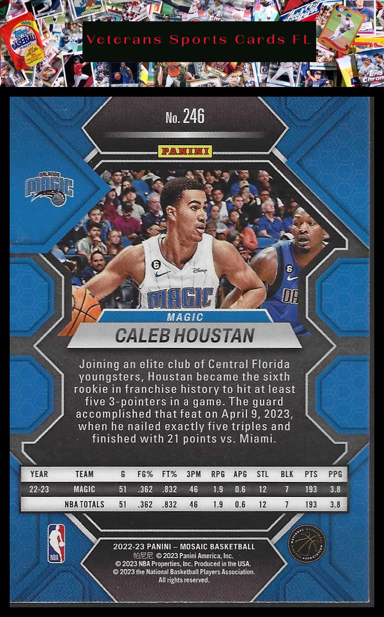 2022-23 Panini Mosaic #246 Caleb Houstan