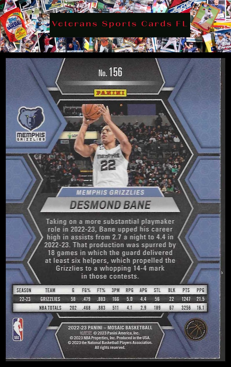 2022-23 Panini Mosaic #156 Desmond Bane