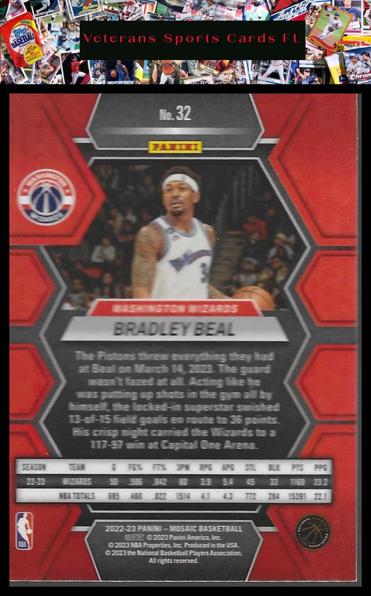 2022-23 Panini Mosaic #32 Bradley Beal