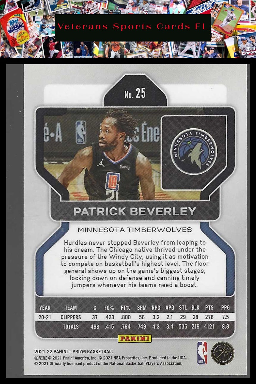 2021-22 Panini Prizm #25 Patrick Beverley